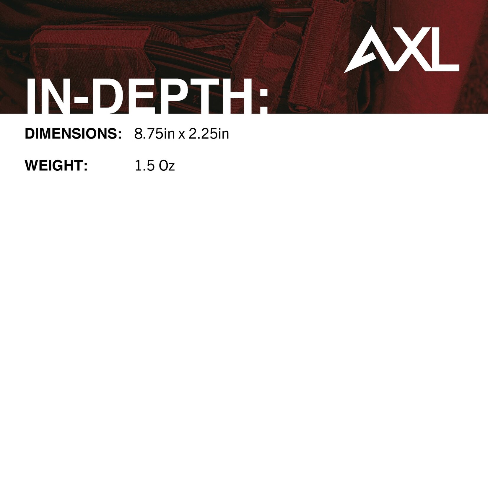AXL ADVANCED MICRO FIGHT STANDARD FULL ZIPPER INSERT