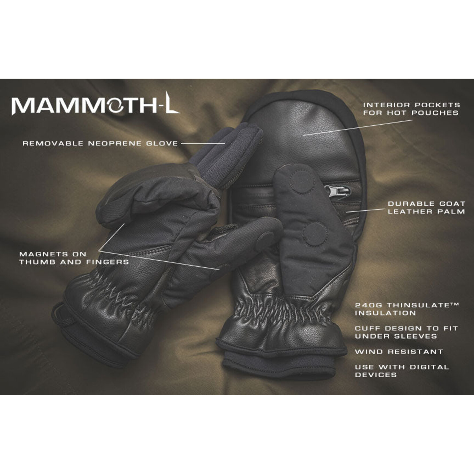 ICE WARRIOR TACTICAL MAMMOTH-L TACTICAL MITT / GLOVE