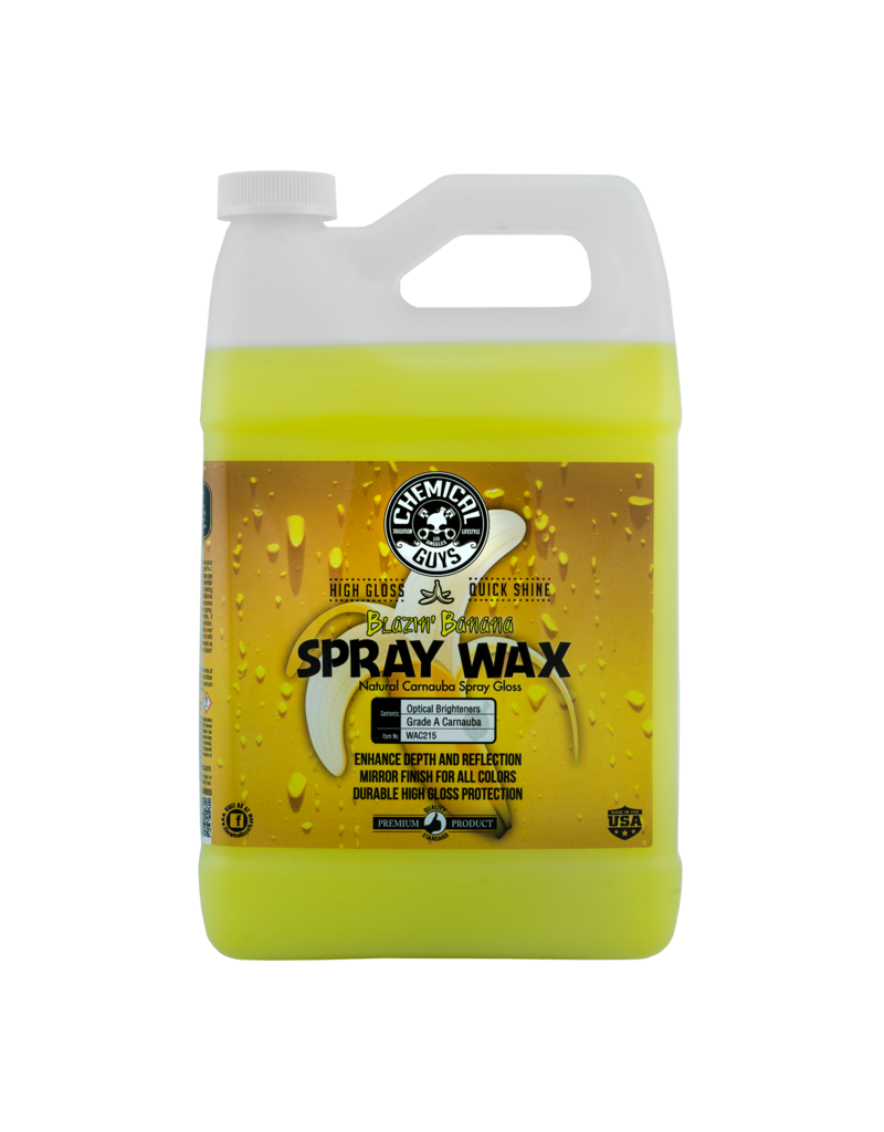 Chemical Guys WAC215 - Blazin' Banana Spray Wax Natural Carnauba Spray Gloss (1 Gal)
