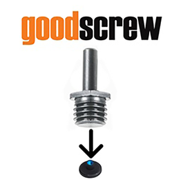 Good Screw BUF_SCREW_DRILL Good Screw- Drill Adaptor Makes Rotary Backing Plates Fit On Any Drill