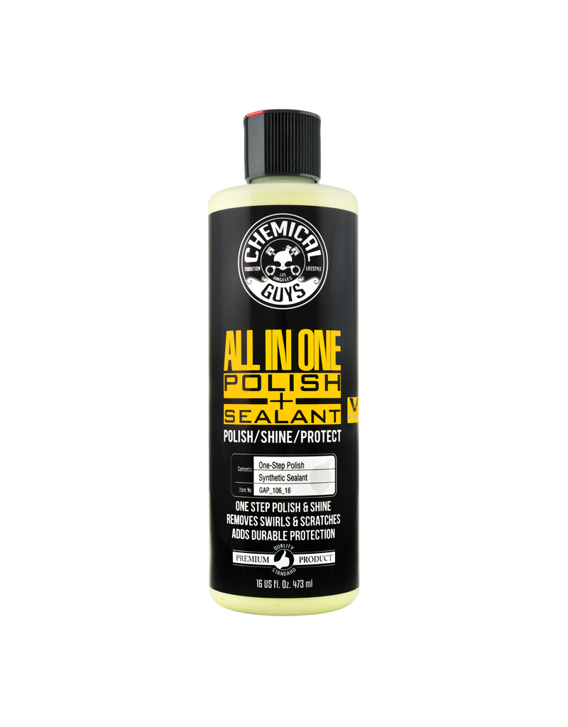 Chemical Guys GAP_106_16 V4 Extreme All-In-1 Polish, Shine & Sealant(New Yellow Color) (16 oz.)