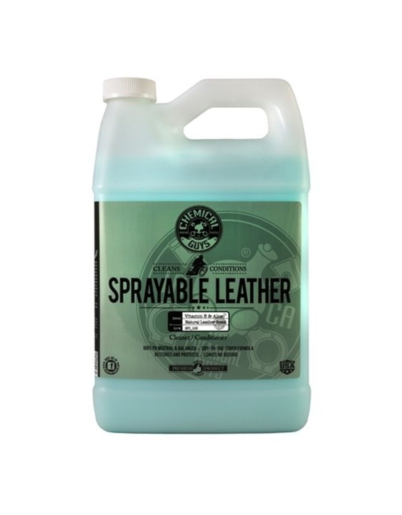 Chemical Guys SPI_103 Sprayable Leather Conditioner & Cleaner In One Ph Balance w/ Vitamin E & Aloe (1 Gal)