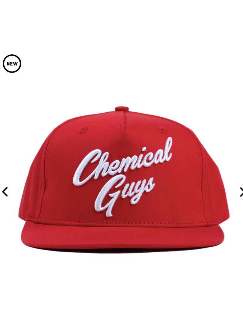 Chemical Guys SHE912 - Chemical Guys Red Script Hat