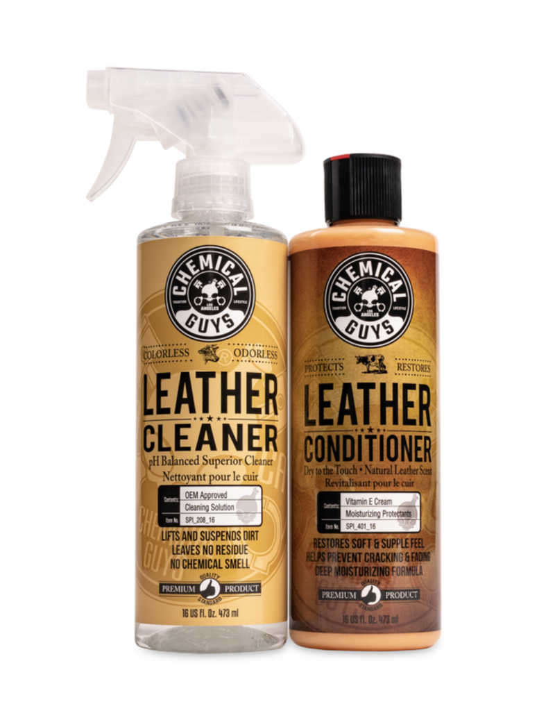 Chemical Guys LEATHER CLEANER & CONDITIONER  COMPLETE LEATHER CARE KIT