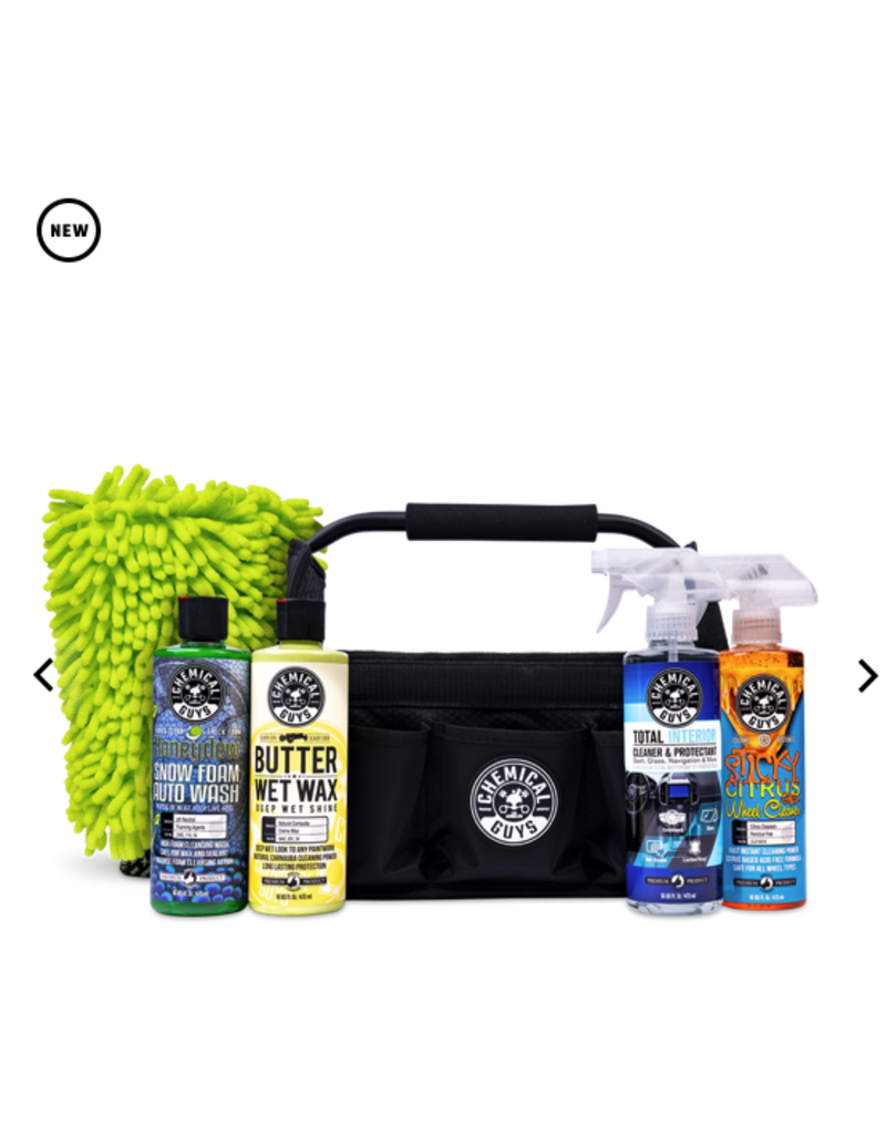 Chemical Guys QUICK LOAD CADDY DETAILING ESSENTIALS WASH & PROTECT KIT