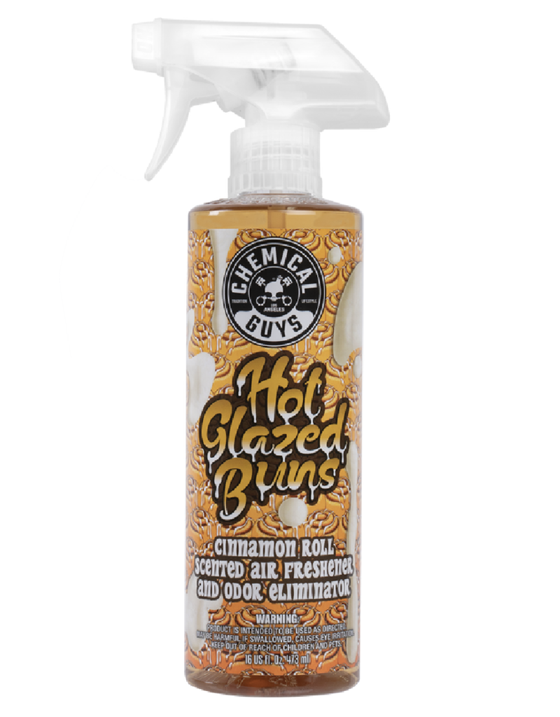 Chemical Guys AIR25116 - Hot Buns Cinnamon Roll Scented Air Freshener & Odor Eliminator (16 oz)