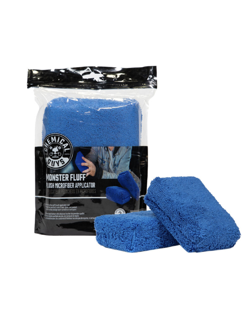 Chemical Guys MIC28602 - Monster Fluff Plush Microfiber Applicator, Blue