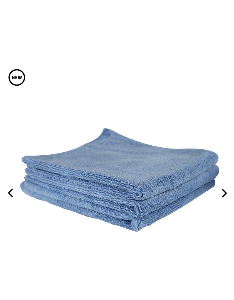 Chemical Guys MICBLUE03 - Workhorse Professional Microfiber Towel, Blue 16" x 16" (3 Pack)