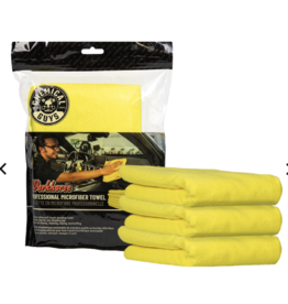 Chemical Guys MICYELLOW03 - Workhorse Professional Microfiber Towel, Yellow 16" x 16" (3 Pack)