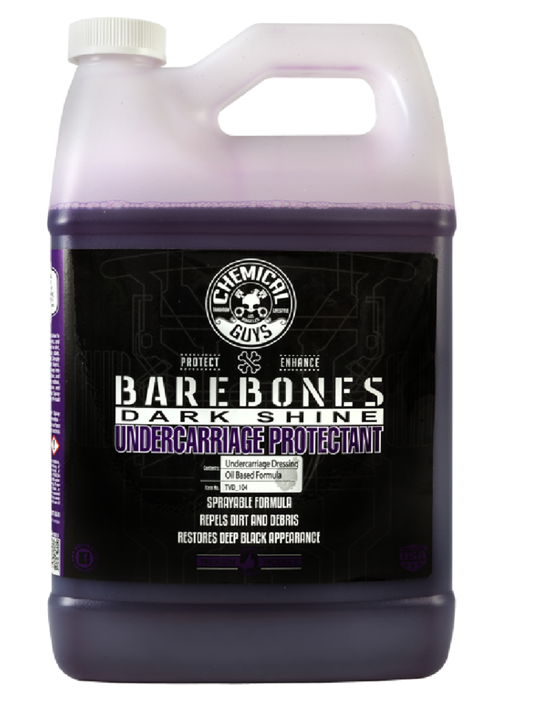Chemical Guys TVD_104 - Bare Bones Undercarriage Spray-Dark Shine Trim,Fender/Wheel Wells And Tire Shine Spray (1 Gal.)