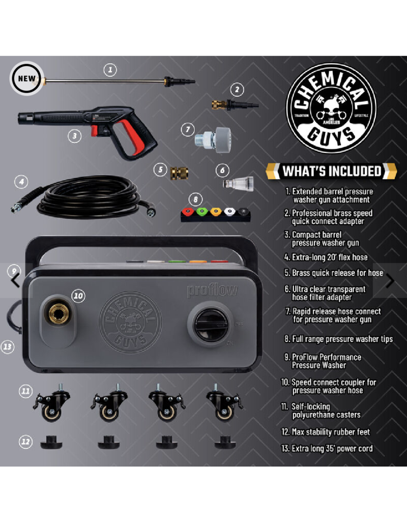 Chemical Guys EQP408- ProFlow Electric Pressure Washer