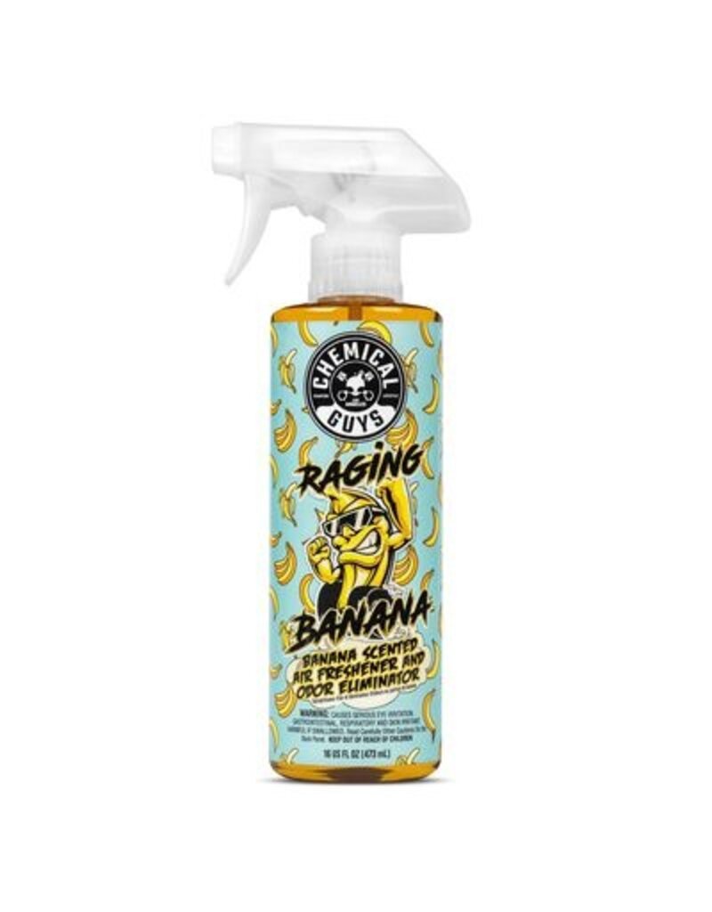 Chemical Guys AIR25216 - Raging Banana, Banana Scented Air Freshener & Odor Eliminator (16 oz)