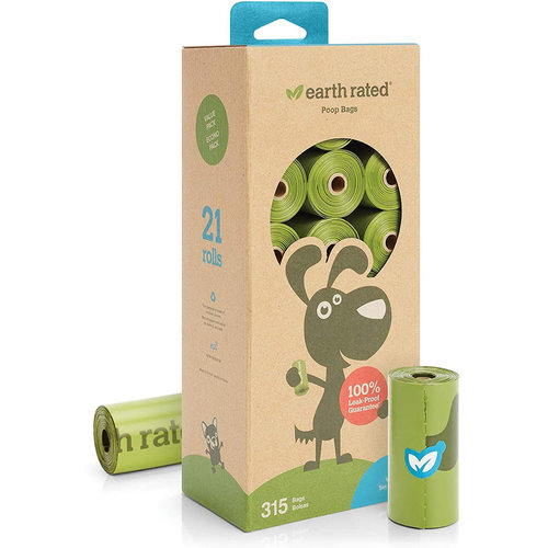 Earth Rated Canine Cajas Con 21 Rollos Earth Rated Canine Cajas Con 21 Rollos