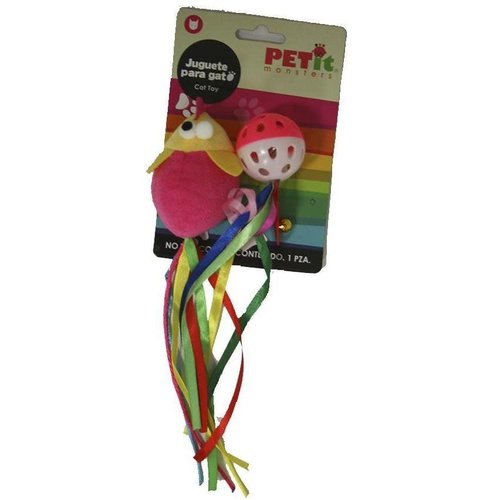 Petit Monsters Raton/Pelota Con Listones Para Gato Petit Monsters Raton/Pelota Con Listones Para Gato