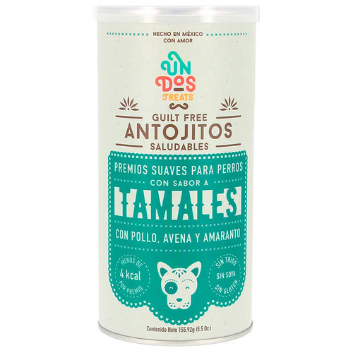 Un Dos Treats Canine Premios Guilt Free Antojitos Saludables Tamales 156 g Un Dos Treats Canine Premios Guilt Free Antojitos Saludables Tamales 156 g