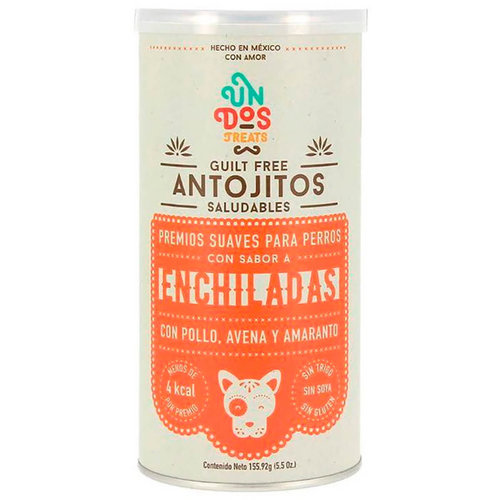 Un Dos Treats Canine Premios Guilt Free Antojitos Saludables Enchiladas 156 g Un Dos Treats Canine Premios Guilt Free Antojitos Saludables Enchiladas 156 g