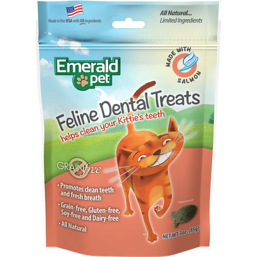 Emerald Pet Feline Premios Dentales - Salmon 85 g Emerald Pet Feline Premios Dentales - Salmon 85 g