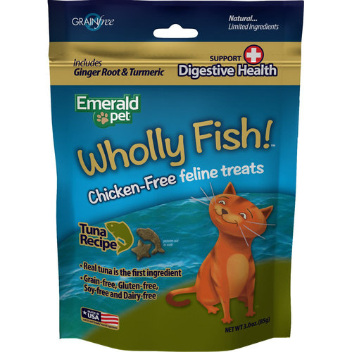 Emerald Pet Feline Premios Wholly Fish Digestive Health Atún 85 g (3 oz) Emerald Pet Feline Premios Wholly Fish Digestive Health Atún 85 g (3 oz)