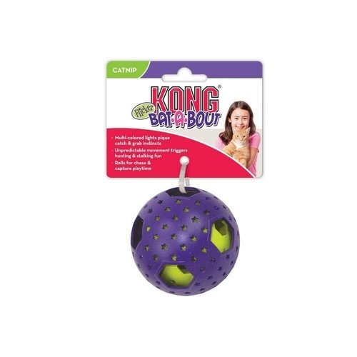 Kong Pelota Con Luces Multicolores Con Catnip Kong Pelota Con Luces Multicolores Con Catnip