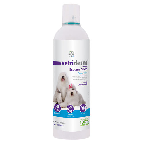 Bayer Shampoo Vetriderm Essec Espuma Seca 400 ml Bayer Shampoo Vetriderm Essec Espuma Seca 400 ml