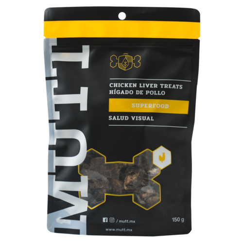 Mutt Canine Premios Hígado de Pollo Deshidratado 150 g Mutt Canine Premios Hígado de Pollo Deshidratado 150 g