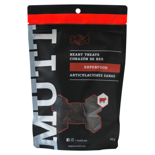 Mutt Canine Premios Corazón de Res Deshidratado 90 g Mutt Canine Premios Corazón de Res Deshidratado 90 g