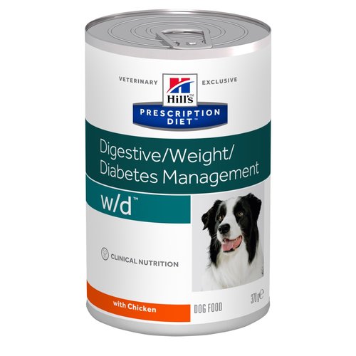 Hill's Prescription Diet Canine Lata W/D 370 g Hill's Prescription Diet Canine Lata W/D 370 g