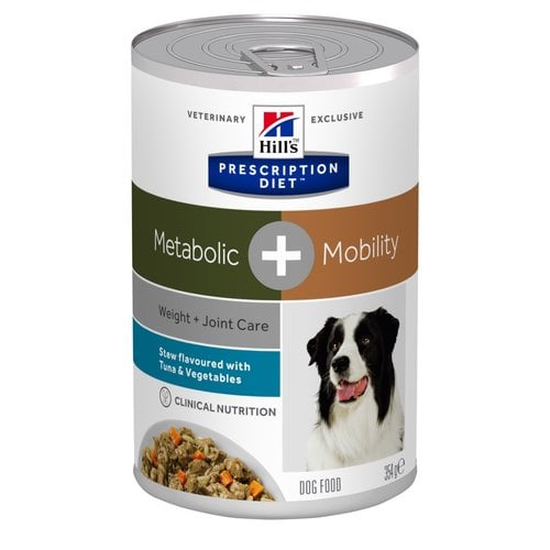 Hill's Prescription Diet Canine Lata Metabolic + Mobility Vegetable & Tuna Stew 350 g