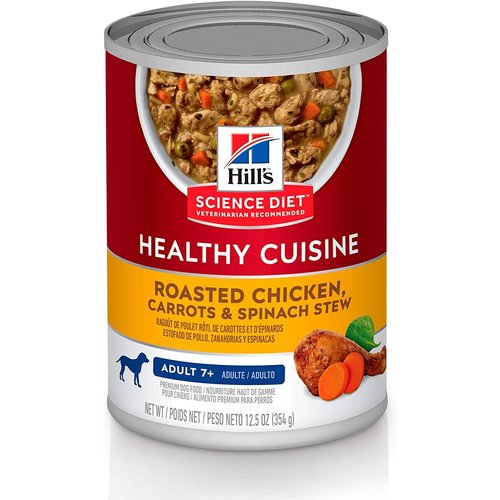 Hill's Science Diet Canine Lata Adult 7+ Healthy Cuisine Roasted Chicken, Carrots & Spinach Stew 350 g Hill's Science Diet Canine Lata Adult 7+ Healthy Cuisine Roasted Chicken, Carrots & Spinach Stew 350 g