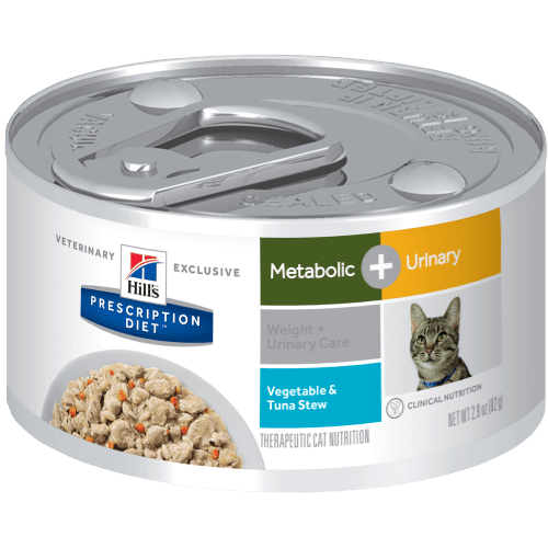 Hill's Prescription Diet Feline Lata Metabolic + Urinary Vegetable & Tuna Stew82 g Hill's Prescription Diet Feline Lata Metabolic + Urinary Vegetable & Tuna Stew82 g