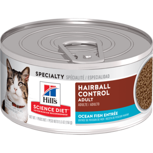 Hill's Science Diet Feline Lata Adult Hairball Control Seafood 156 g Hill's Science Diet Feline Lata Adult Hairball Control Seafood 156 g