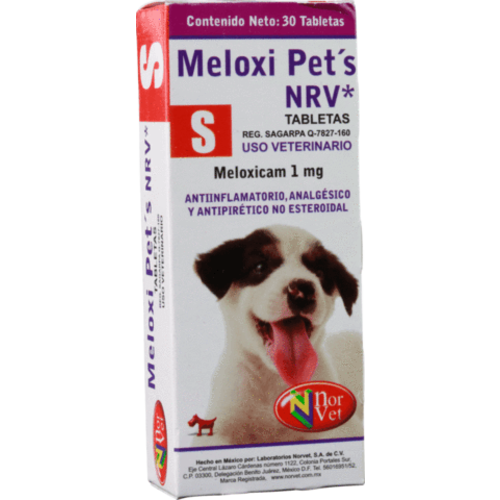 Laboratorio Norvet Meloxi Pets CH 1 mg 30 Pza. Laboratorio Norvet Meloxi Pets CH 1 mg 30 Pza.