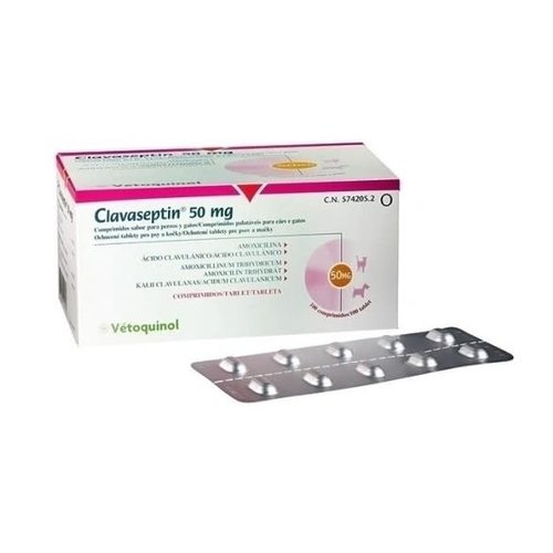 Laboratorio Vétoquinol Clavaseptin P 250 mg 10 Pza. Laboratorio Vétoquinol Clavaseptin P 250 mg 10 Pza.