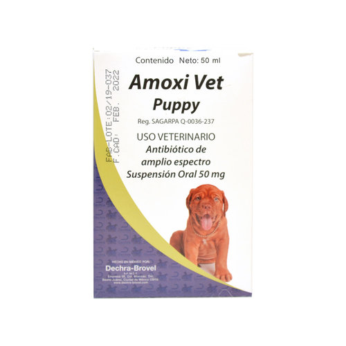 Laboratorio Brovel Amoxivet Puppy Suspensión 50 ml Laboratorio Brovel Amoxivet Puppy Suspensión 50 ml