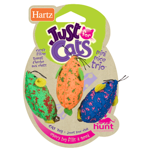 Hartz Juguete Para Gato Mini Mice Trio Hartz Juguete Para Gato Mini Mice Trio