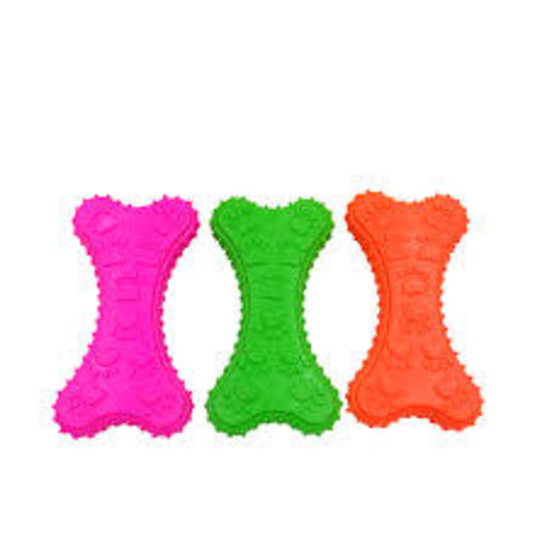 Fancy Pets Juguete De Caucho Hueso C/Huellas Fancy Pets Juguete De Caucho Hueso C/Huellas
