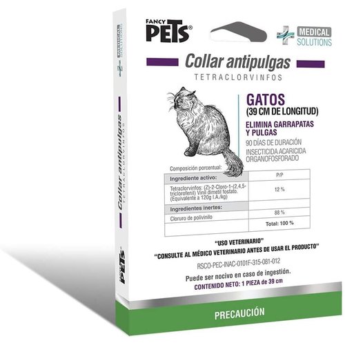 Fancy Pets Soluciones Médicas Feline Collar Antipulgas 39 cm Fancy Pets Soluciones Médicas Feline Collar Antipulgas 39 cm