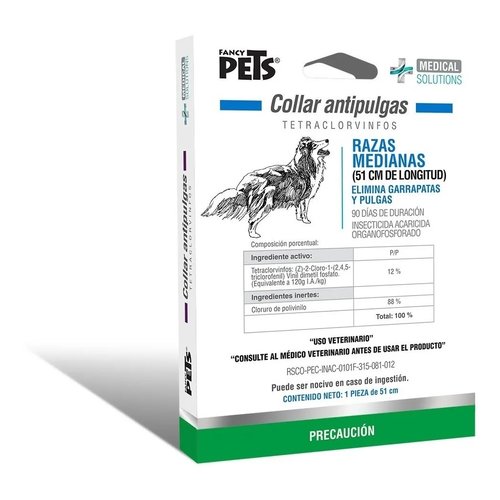 Fancy Pets Soluciones Médicas Canine Collar Antipulgas P/Razas Medianas 51 cm Fancy Pets Soluciones Médicas Canine Collar Antipulgas P/Razas Medianas 51 cm