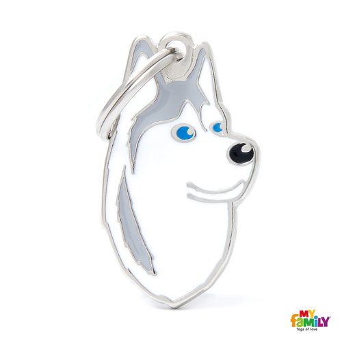 My Family Placa Perro Husky Siberiano My Family Placa Perro Husky Siberiano