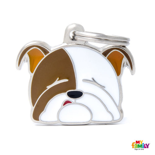 My Family Placa Perro Bulldog Inglés My Family Placa Perro Bulldog Inglés