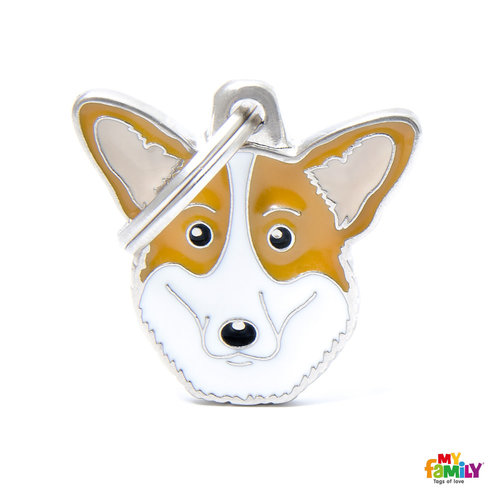 My Family Placa Perro Corgi Galés de Cardigan My Family Placa Perro Corgi Galés de Cardigan