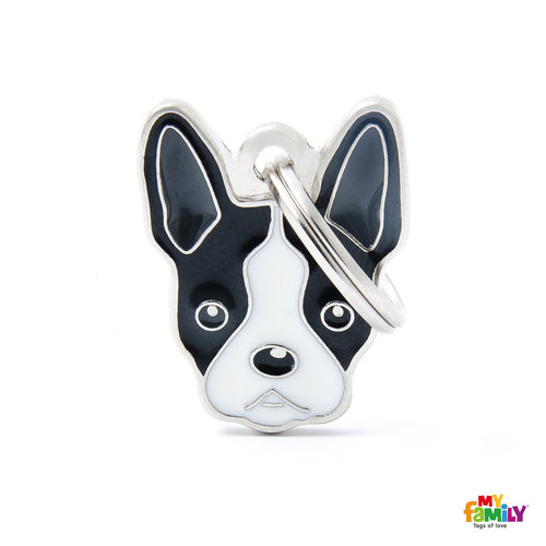 My Family PLACA PERRO BOSTON TERRIER My Family PLACA PERRO BOSTON TERRIER