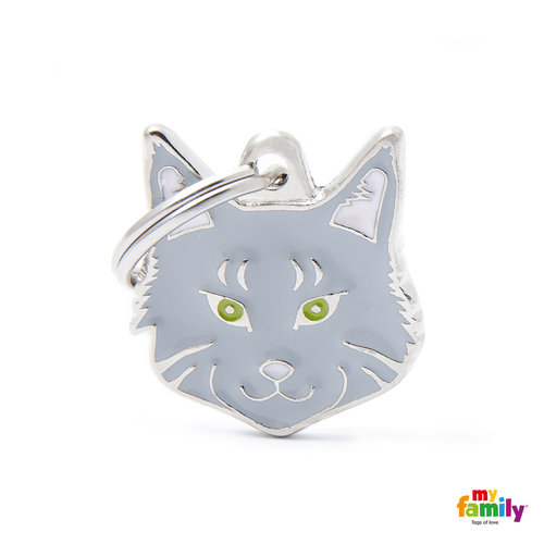 My Family Placa Gato Maine Plateado My Family Placa Gato Maine Plateado