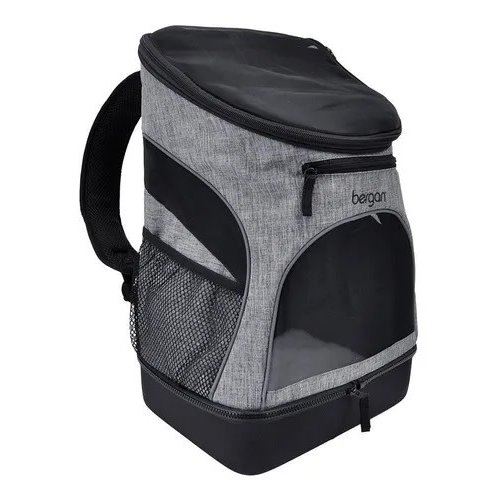 Bergan Canine BackPack Pet Carrier - Blanco Y Gris Bergan Canine BackPack Pet Carrier - Blanco Y Gris