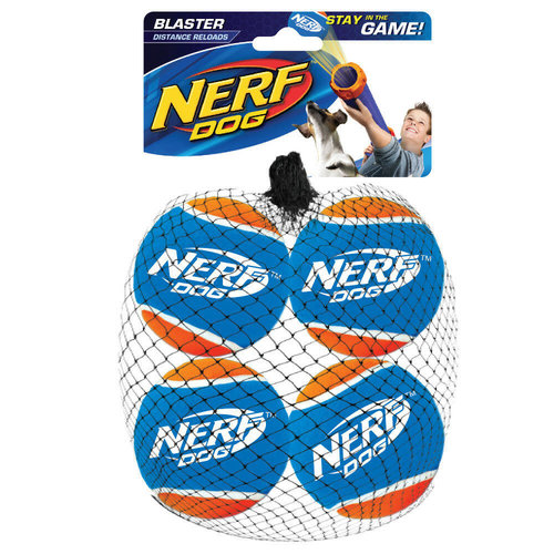 Nerf Recambio de bolas de tenis de distancia de 4 paquetes.