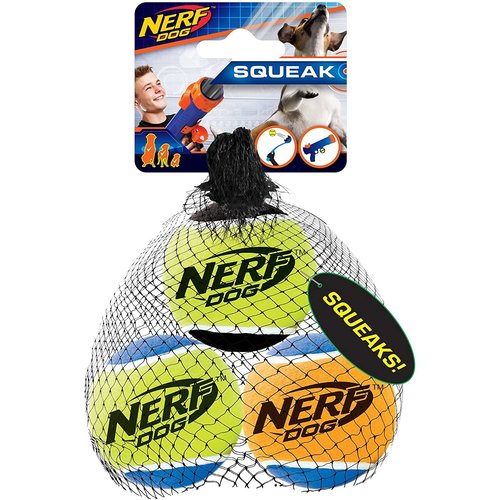 Nerf Paq. Pelota Tennis Con Sonido (3 Pzas) M Nerf Paq. Pelota Tennis Con Sonido (3 Pzas) M