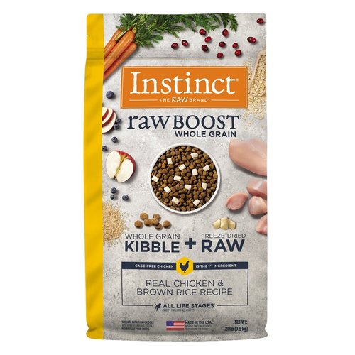 Instinct Canine Raw Boost Pollo y Granos de Arroz Integral 9.8 kg (20 lb) Instinct Canine Raw Boost Pollo y Granos de Arroz Integral 9.8 kg (20 lb)