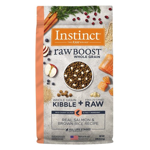 Instinct Canine Raw Boost Salmon con Granos de Arroz Integral 9.8 kg (20 lb) Instinct Canine Raw Boost Salmon con Granos de Arroz Integral 9.8 kg (20 lb)