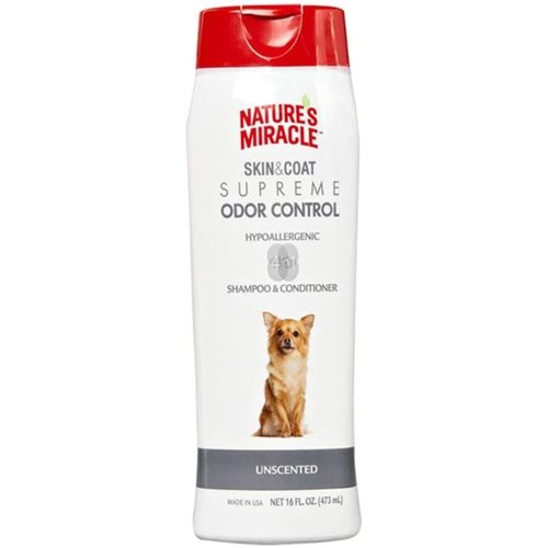 Natures Miracle Shampoo y Acondicionador Hipoalergénico Pieles Sensibles Beneficio 4 en 1 - 473 ml Natures Miracle Shampoo y Acondicionador Hipoalergénico Pieles Sensibles Beneficio 4 en 1 - 473 ml
