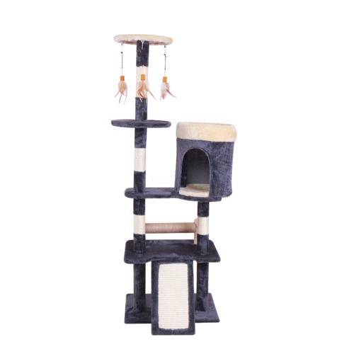 Fancy Pets Mueble Para Gato C/Rascadores Y Casa 143 cm Fancy Pets Mueble Para Gato C/Rascadores Y Casa 143 cm
